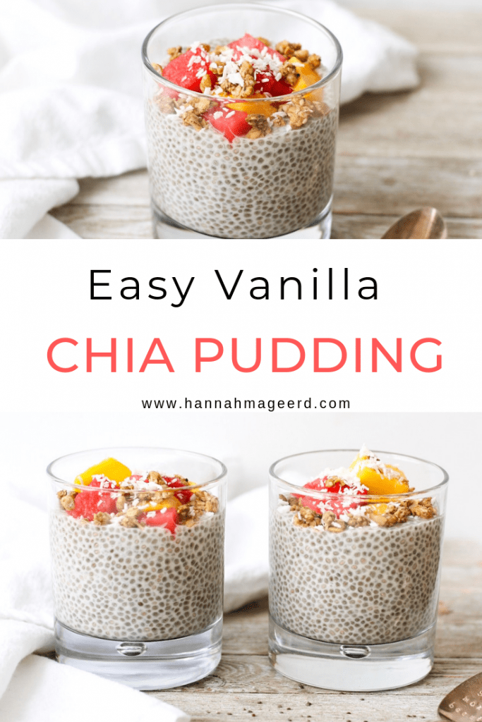 This easy vegan and gluten-free Vanilla Chia Pudding makes a healthy and delicious snack or quick breakfast.
