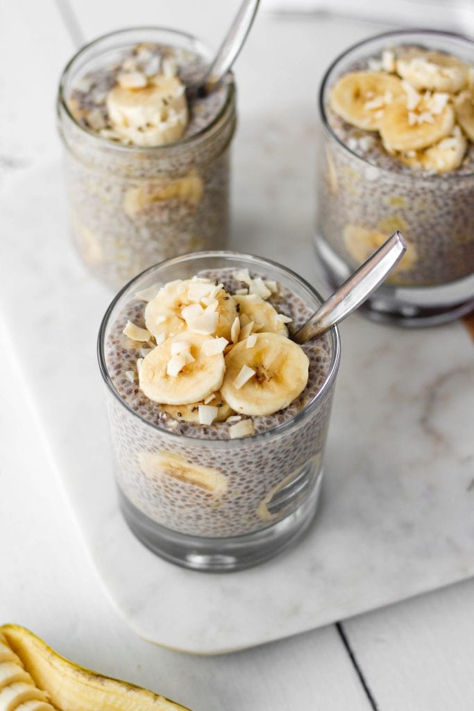 Go bananas for banana chia pudding! This quick and easy recipe takes 5 minutes to prep and makes a highly nutritious breakfast or snack that satisfies the sweet tooth. It's vegan and gluten-free, too!