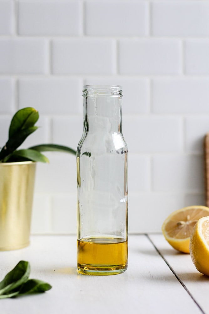 olive oil in a jar