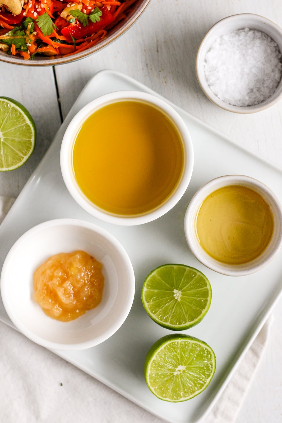 Honey Ginger Vinaigrette Dressing with Lime - Hannah Magee RD